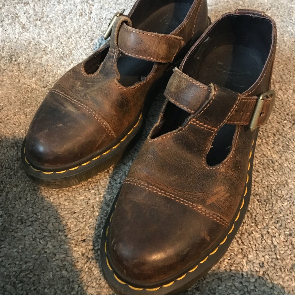 Very cute brown mary jane doc martens